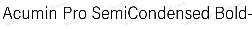 Acumin Pro SemiCondensed Bold字体转换